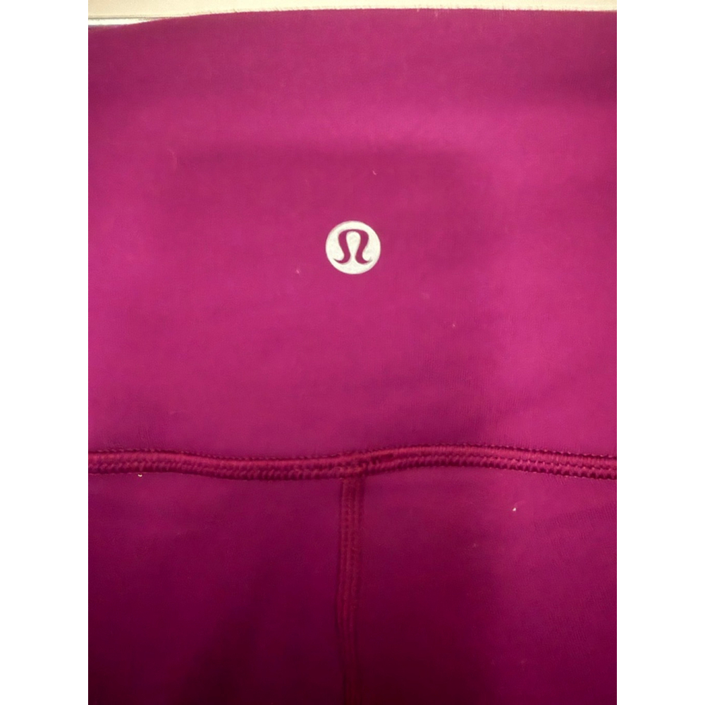 Women's Lululemon Purple High Times Rhythm Leggings with Criss Cross Detail - Picture 4 of 5